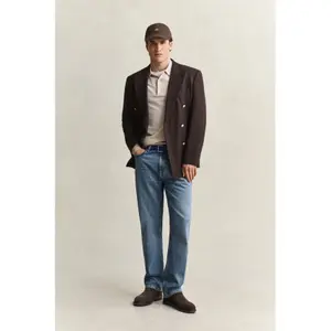 Extra-Fine Merino Wool Long Sleeve Polo Gant image-4