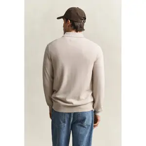 Extra-Fine Merino Wool Long Sleeve Polo Gant image-6