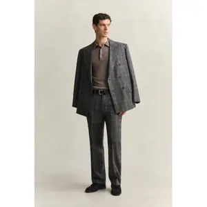 Extra-Fine Merino Wool Long Sleeve Polo Gant image-3