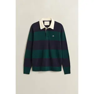 Long Sleeve Striped Lambswool Polo Gant Rugger image-1