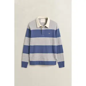 Long Sleeve Striped Lambswool Polo Gant Rugger image-1