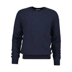Bicolour Textured Cotton and Wool Pullover Gant image-0