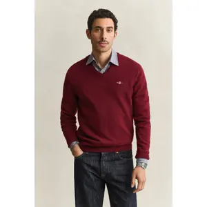 V-Neck Wool Sweater Gant image-2