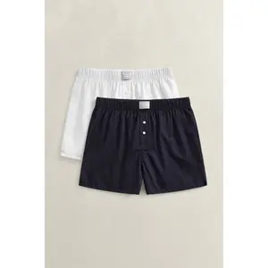 Woven Cotton Boxer Shorts Gant (x2) image-1
