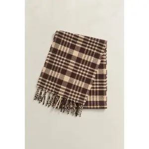 Checkered Wool Scarf Gant image-1