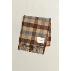 Checked Wool Scarf Gant image-1
