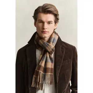 Checked Wool Scarf Gant image-2
