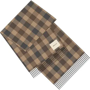 Checked Wool Scarf Gant image-3