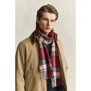 Checked Wool Scarf Gant image-2