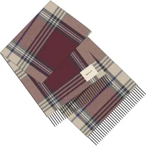 Checked Wool Scarf Gant image-3