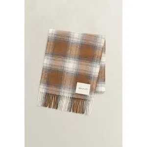 Checked Pattern Scarf Gant image-1