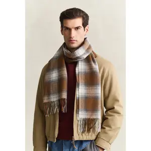 Checked Pattern Scarf Gant image-2