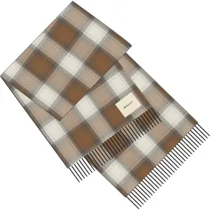 Checked Pattern Scarf Gant image-3