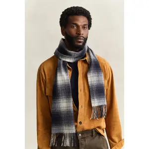 Checked Pattern Scarf Gant image-2