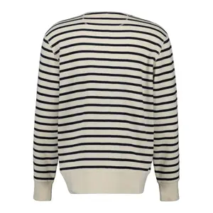 Striped waffle knit crew neck sweatshirt Gant image-1