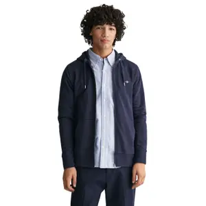 Sudadera con capucha y cremallera regular Gant Shield image-1