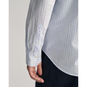 Klassiek geruit overhemd in popeline met lange mouwen Gant image-5