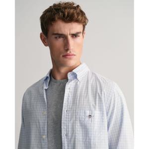 Klassiek geruit overhemd in popeline met lange mouwen Gant image-6