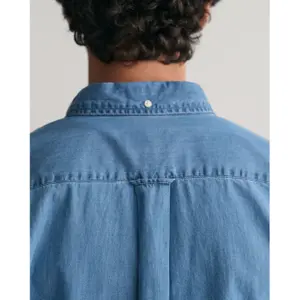 Regular fit overhemd in indigo Gant image-6