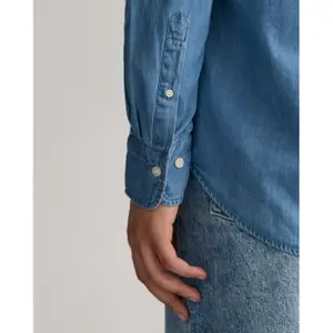 Regular fit overhemd in indigo Gant image-5