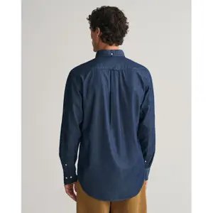 Regular fit indigo shirt Gant image-2