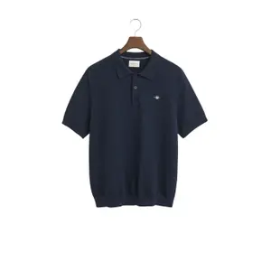 8030257-433-polo-en-coton-texture-gant-evening-blue
