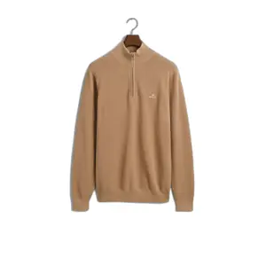 Pull aus Baumwolle mit 1/2-Reißverschluss Gant Pique image-0