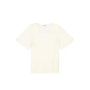 Women's Short Sleeve V-Neck T-Shirt Garcia image-3