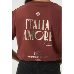 Women's printed T-shirt Garcia image-4