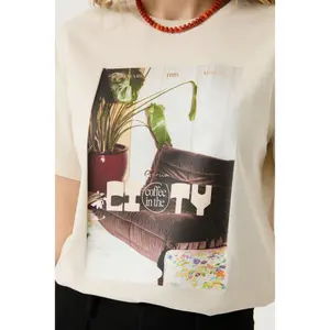 Women's printed T-shirt Garcia Relaxed Fit image-4