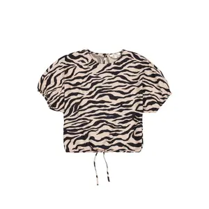 Short Sleeve Printed Blouse for Women Garcia image-3