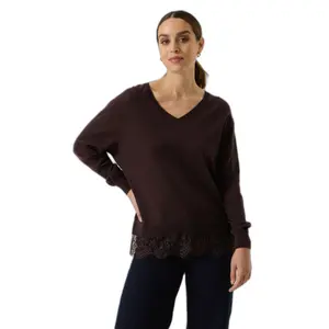 V-neck Lace Pullover Women's Garcia image-0