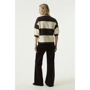 Stripe Short Sleeve Women's Sweatshirt Garcia image-1