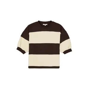 Stripe Short Sleeve Women's Sweatshirt Garcia image-3