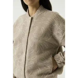 Women’s Bomber with Embroidered Print Garcia image-4