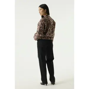 Jacquard Print Bomber Jacket for Women Garcia image-1