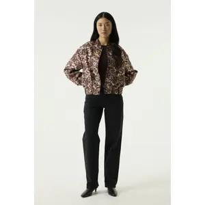 Jacquard Print Bomber Jacket for Women Garcia image-2