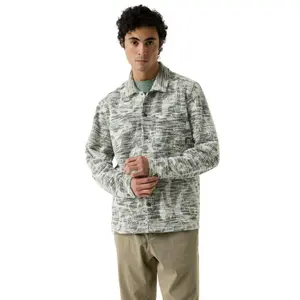 Long Sleeve Patterned Overshirt Garcia image-0