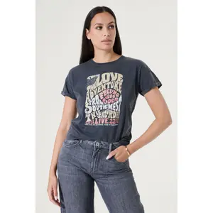 Women's washed T-shirt Garcia image-1