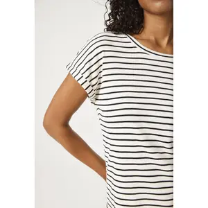 Women's striped T-shirt Garcia image-4