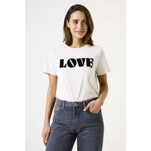 Ecru T-shirt women Garcia image-1