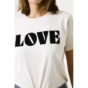 Ecru T-shirt women Garcia image-2