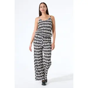 Women's Printed Wide Leg Trousers Garcia image-2