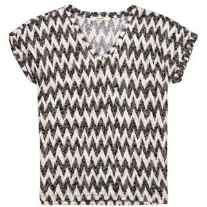 Women's V-neck printed T-shirt Garcia