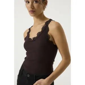 Lace Trim Vest Top for Women Garcia image-4