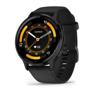 Montre connectée en acier inoxydable avec boîtier et bracelet en silicone Garmin Venu® 3 45 mm image-2