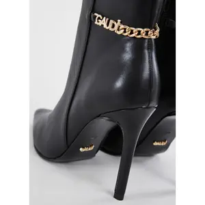 Leather Ankle Boots with Chains Women Gaudì image-2