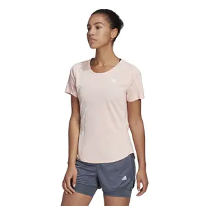 Camiseta de mujer adidas Run It 3-Stripes Fast image-2