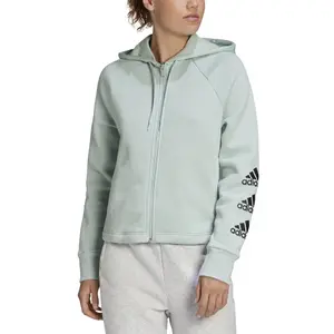 Damen-Kapuzenpulli adidas Stacked Logo Fleece image-2