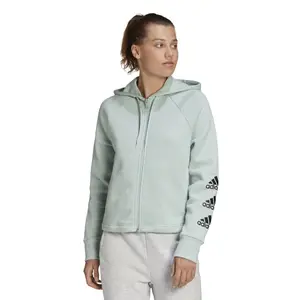 Damen-Kapuzenpulli adidas Stacked Logo Fleece image-1